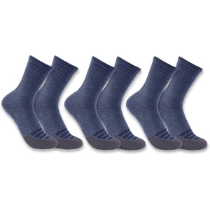 image:imageCarhartt Womens Force Midweight Logo Crew Sock 3 PackDenim