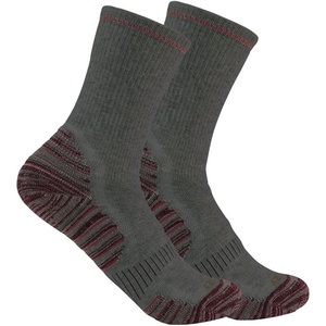 image:imageCarhartt Womens Force Midweight Syntheticwool Blend Crew Sock 2 PackCharcoal
