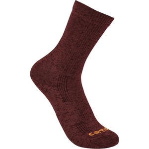 image:imageCarhartt Womens Lightweight Durable Nylon Blend Short Crew SockBordeaux