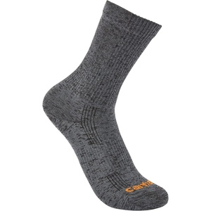 image:imageCarhartt Womens Lightweight Durable Nylon Blend Short Crew SockCarbon Heather