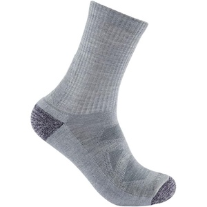 image:imageCarhartt Womens Midweight Merino Wool Blend Short Crew SockAsphalt Heather