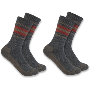 image:imageCarhartt Womens SC8212W Womens Heavyweight SyntheticWool Blend Crew Sock 2PMoss
