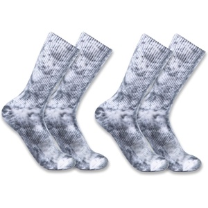 image:imageCarhartt Womens SC9382W Womens Midweight TieDye Crew Sock 2PackSteel