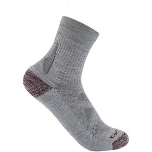 image:imageCarhartt Womens SS9750W Womens Heavyweight Merino Wool Blend Short Crew SockAsphalt Heather