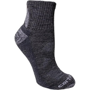 image:imageCarhartt womens Womens Midweight Merino Wool Blend Quarter SockCarbon Heather