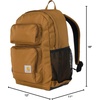 image:imageCarhartt Utility 27L SingleCompartment Backpack Navy27l Classic Backpack Brown