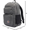 image:imageCarhartt Utility 27L SingleCompartment Backpack Navy27l Classic Backpack Gravel