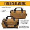 image:imageCarhartt Utility Small Tool Bag Carhartt Brown16Inch 17 Pocket