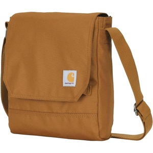 image:imageCarhartt Womens Crossbody Bag Durable Adjustable Shoulder Bag With Flap Over Snap ClosureCarhartt Brown