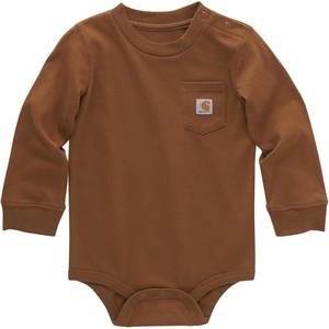 image:imageCarhartt Unisex Baby LongSleeve BodysuitCarhartt Brown
