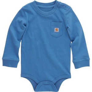 image:imageCarhartt Unisex Baby LongSleeve BodysuitCoronet Blue