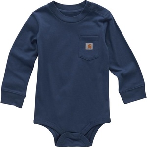 image:imageCarhartt Unisex Baby LongSleeve BodysuitDark Denim